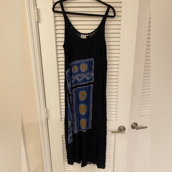 Tribal Aztec Boho Print Maxi Dress Size Large New With Tag - Picture 1 of 7